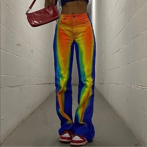 Jaded London ‘Touch Me’ Heatmap Print Jeans